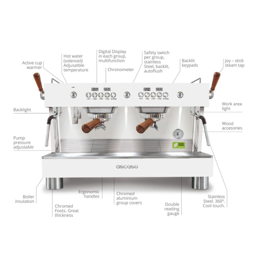 Barista T Plus, Automatic 3 Group Espresso Machine, with Thermodynamic –  AscasoUSA